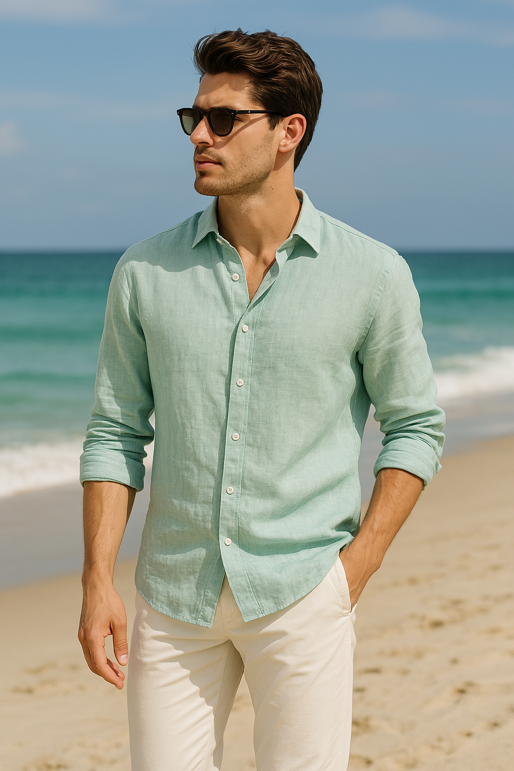 Complete Linen Look – Semi-Formal Shirt n Pant for Modern Men by BarelyStylish