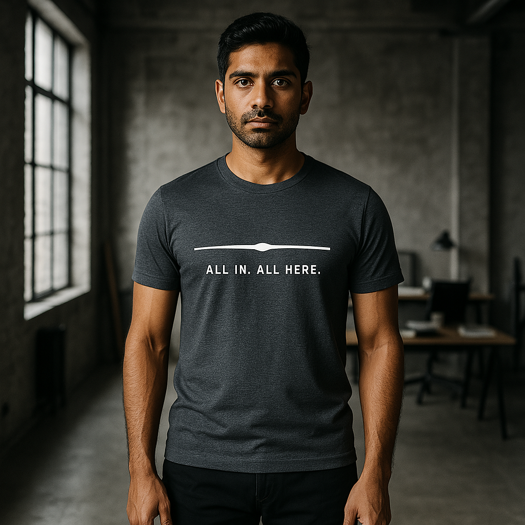 BarelyStylish Slate Gray - Minimalist Cotton T-Shirt for All Day comfort