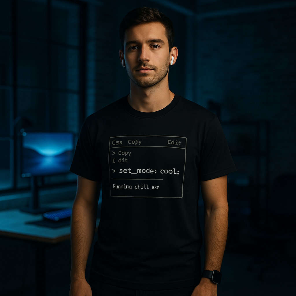 BarelyStylish Coder's Tee for full day comfort - by BarelyStylish