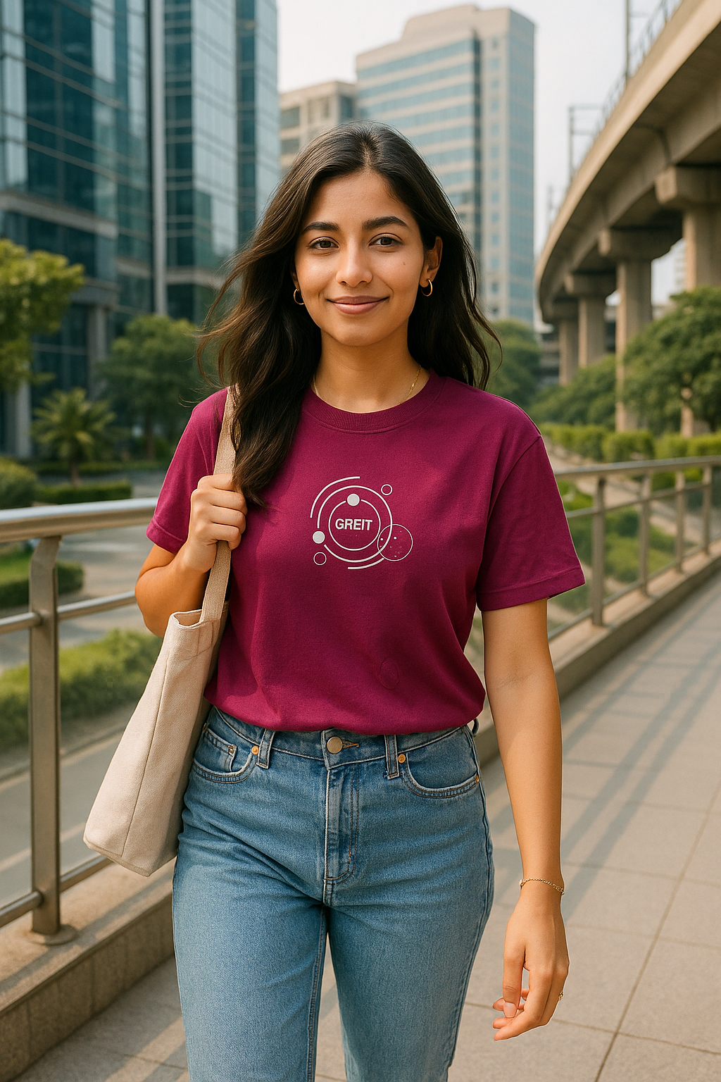 Women’s 100% Cotton Crew Neck T-Shirt – Feather-Soft Comfort | Orbit | BarelyStylish