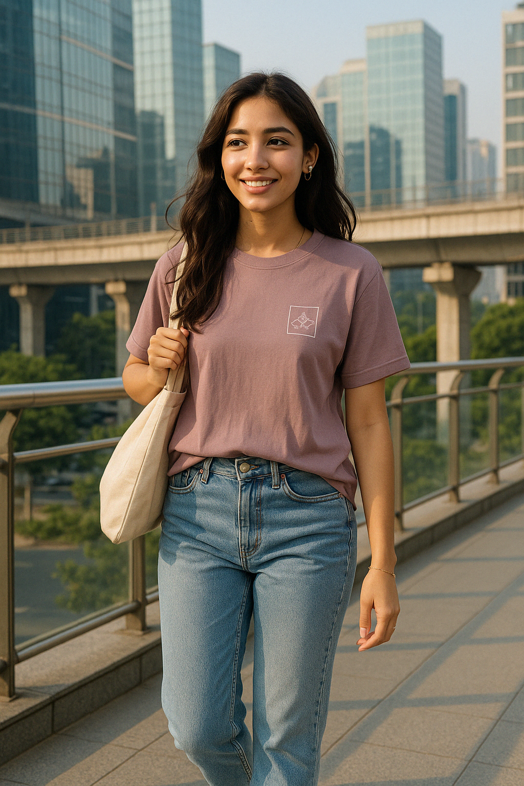 Women’s 100% Cotton Crew Neck T-Shirt – Feather-Soft Comfort | Orbit | BarelyStylish