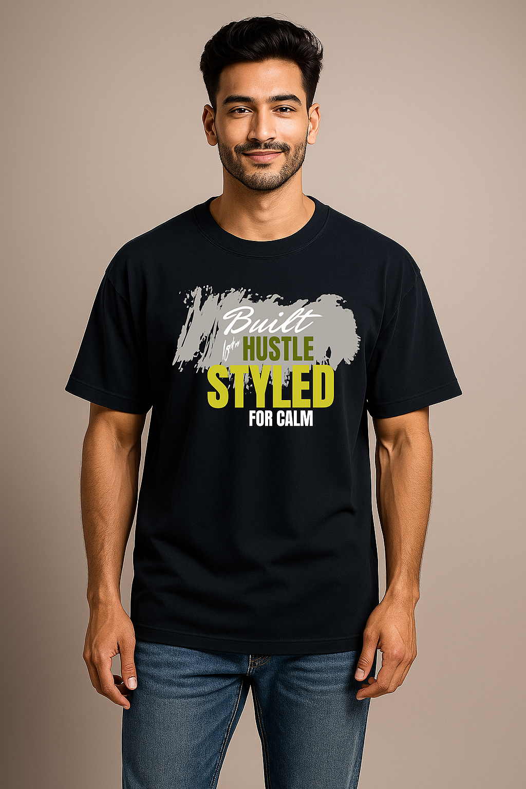BarelyStylish’s Hustle Styled Crewneck T-Shirt