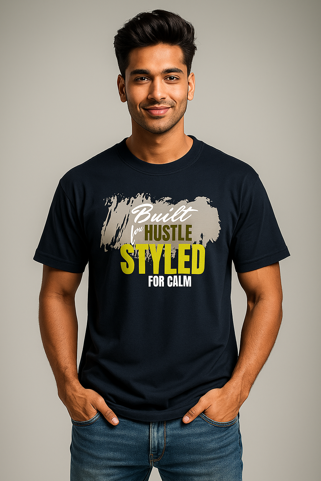BarelyStylish’s Hustle Styled Crewneck T-Shirt