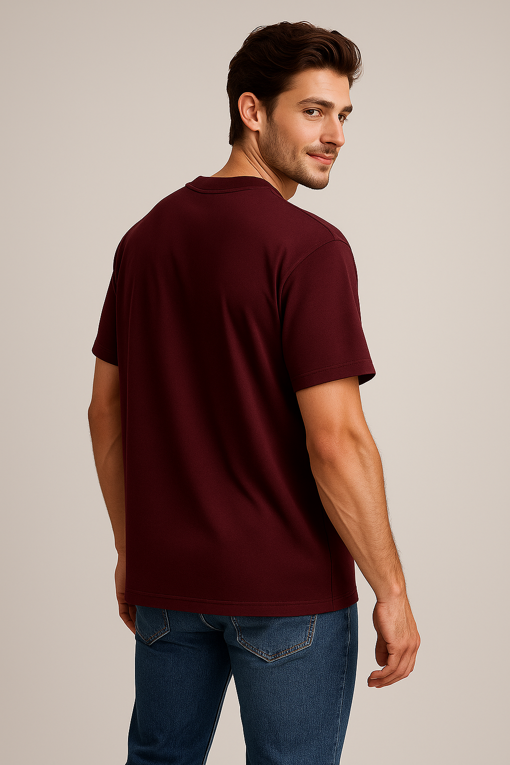 BarelyStylish Men’s Crew Neck BARELY Signature T-Shirt