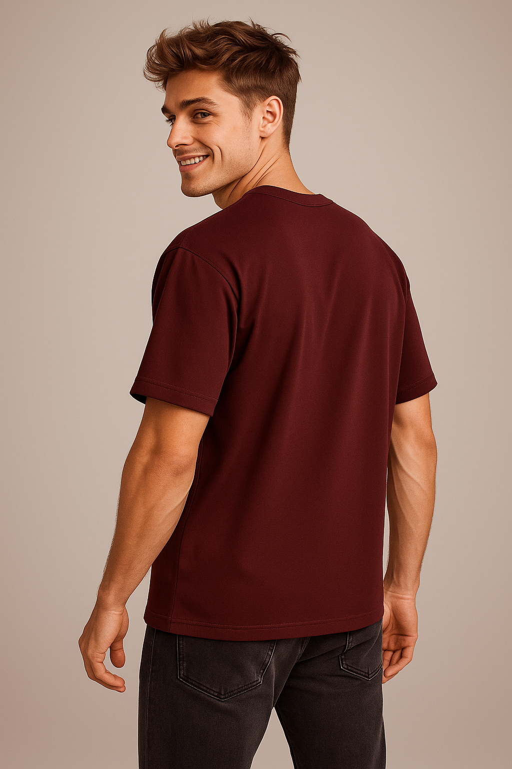 BarelyStylish Men’s Crew Neck BARELY Signature T-Shirt