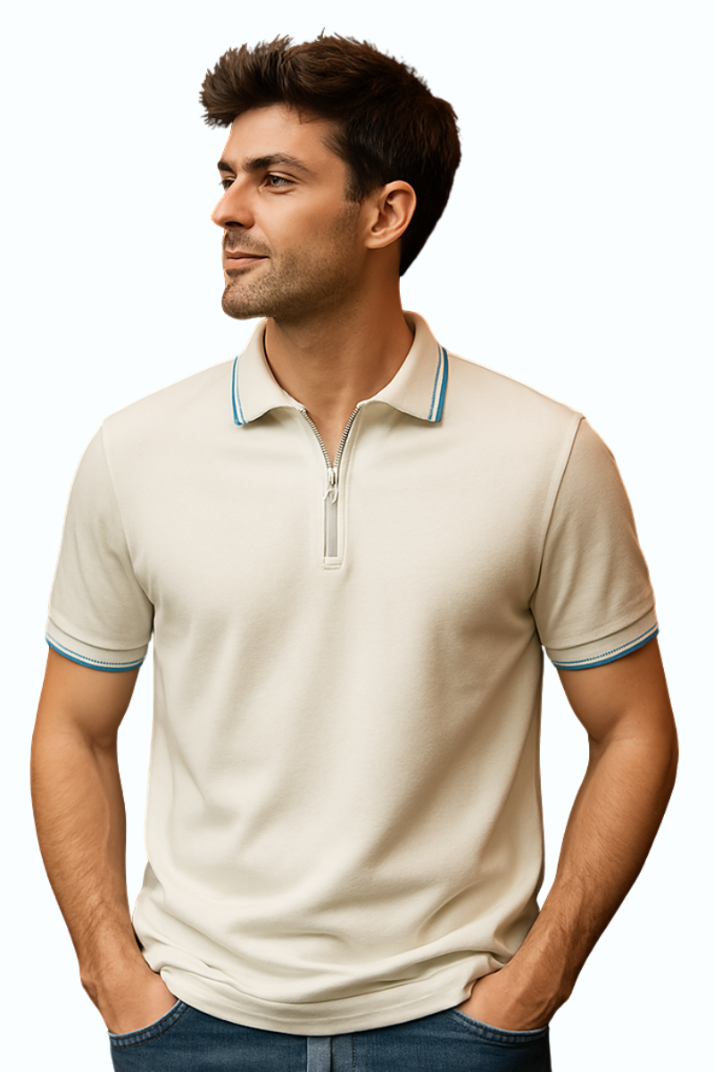 BarelyStylish Vanilla Polo