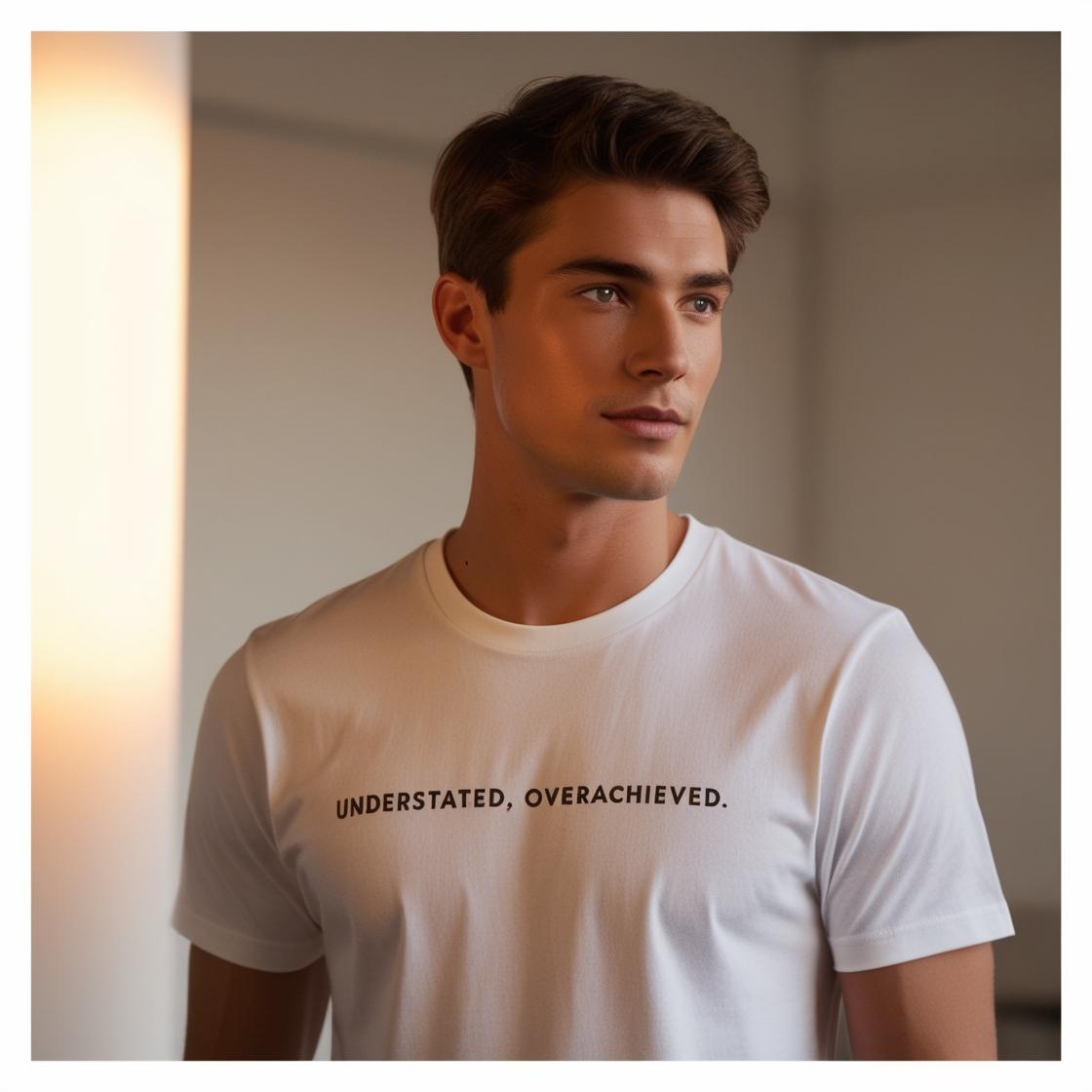 White Cotton Crew Neck T-Shirt for Men – Everyday Essential by BarelyStylish