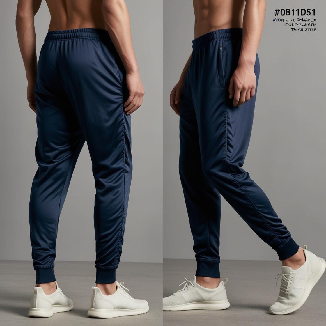 Premium Comfort Fit Men's Navy Track Pants – Lightweight, Breathable, All-Day Wear