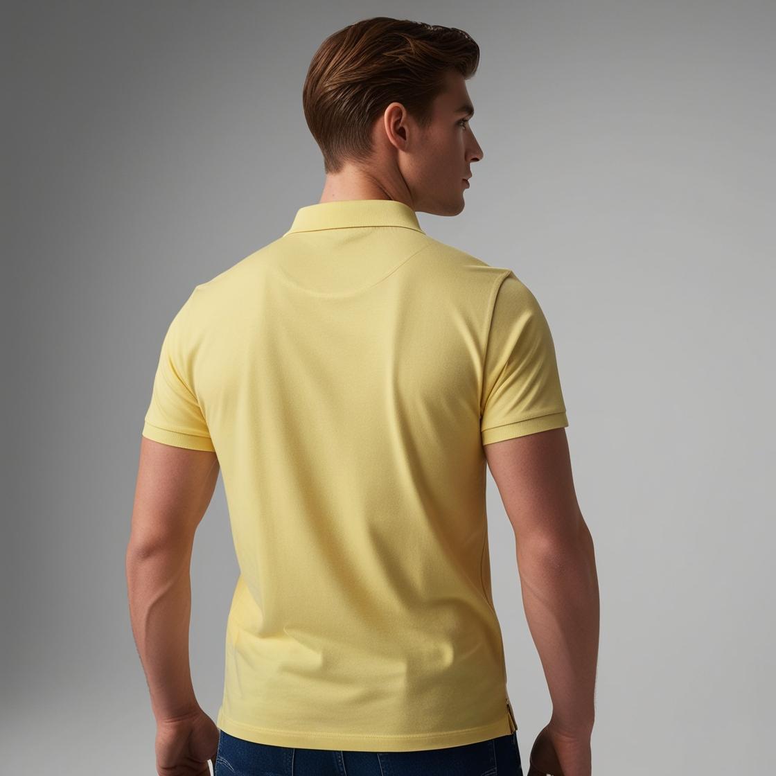 Men's Premium Skylight Soft Yellow – Minimalist Casual Wear