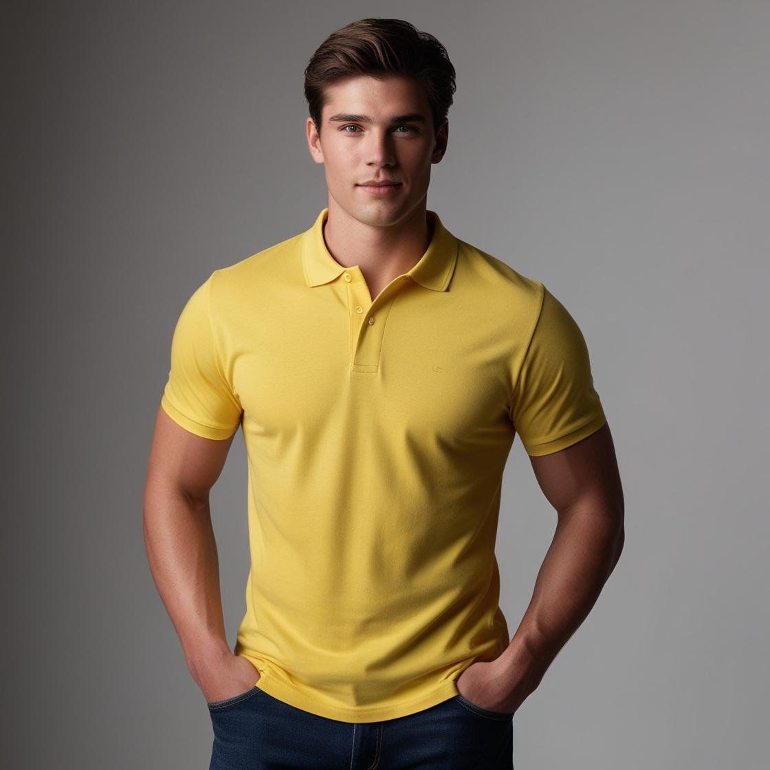 Men's Premium Skylight Soft Yellow – Minimalist Casual Wear