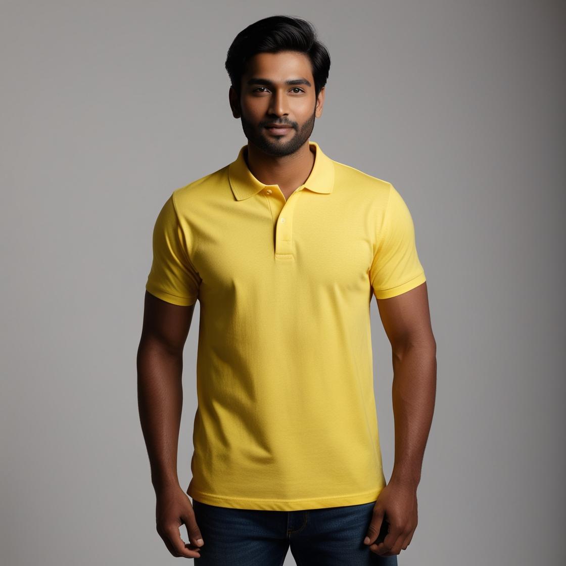 Men's Premium Skylight Soft Yellow – Minimalist Casual Wear