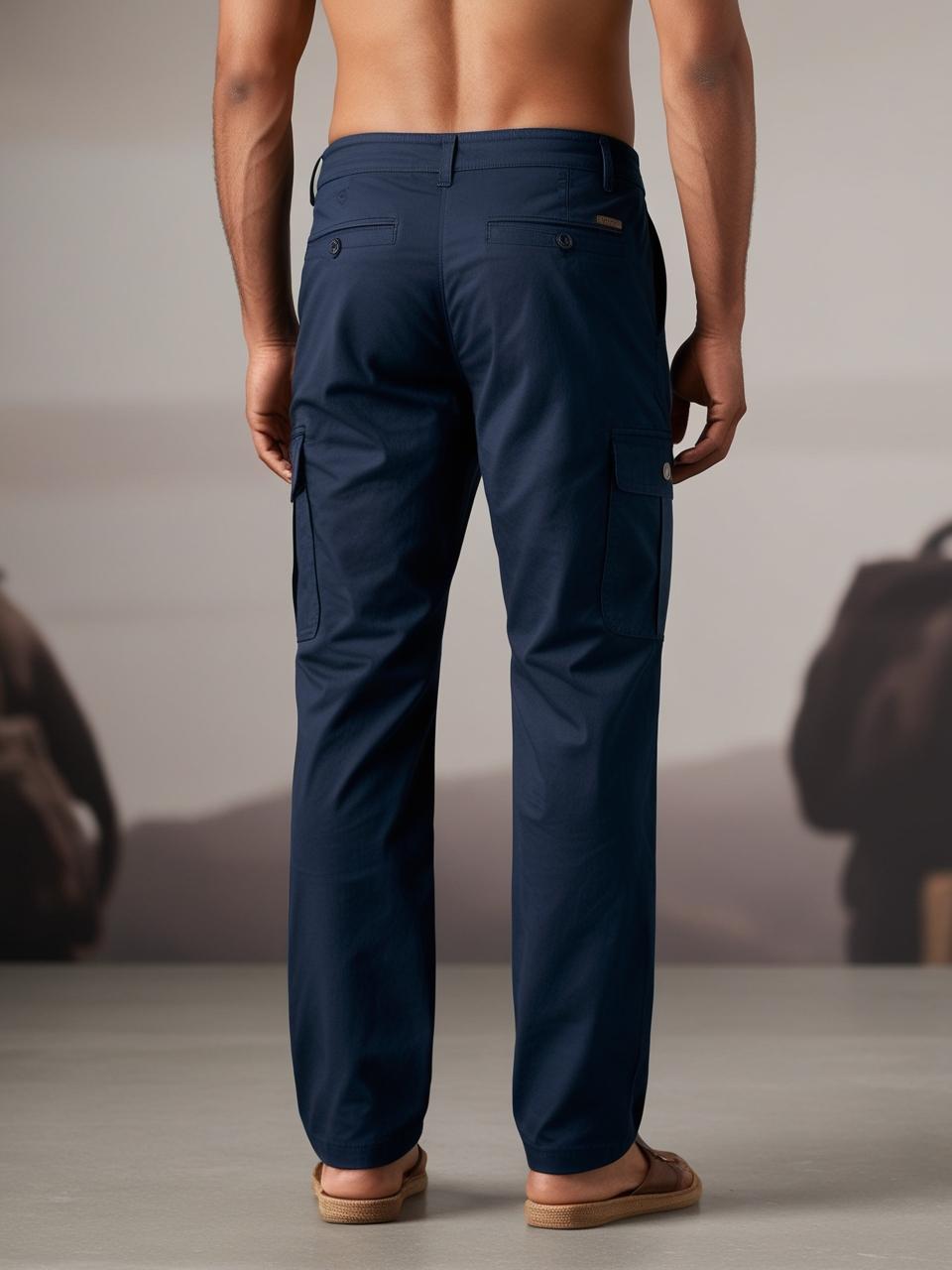 Men’s Utility Cargo Pants – Navy Blue Versatile, Durable, and On-Trend