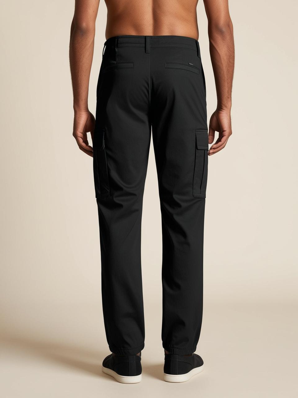 Men’s Utility Cargo Pants – Black Versatile, Durable, and On-Trend