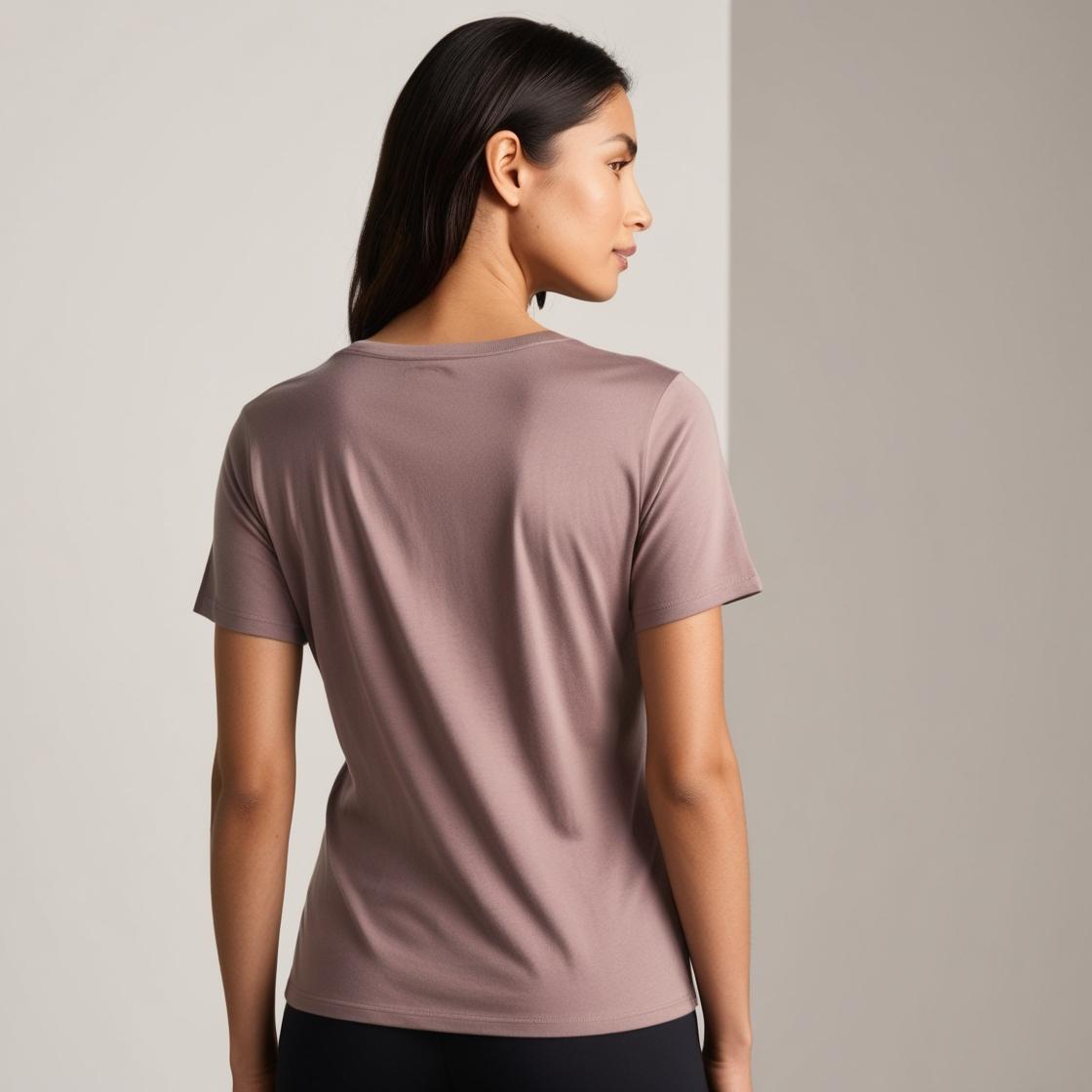 Best Everyday Cotton T-Shirts for Women – BarelyStylish, Ash Mauve, Lightweight & Fashionable