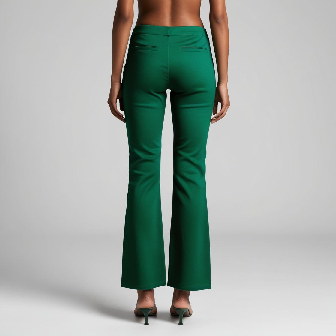 BarelyStylish Women's Palazzos – Chilli Green Effortless Comfort & Chic Style