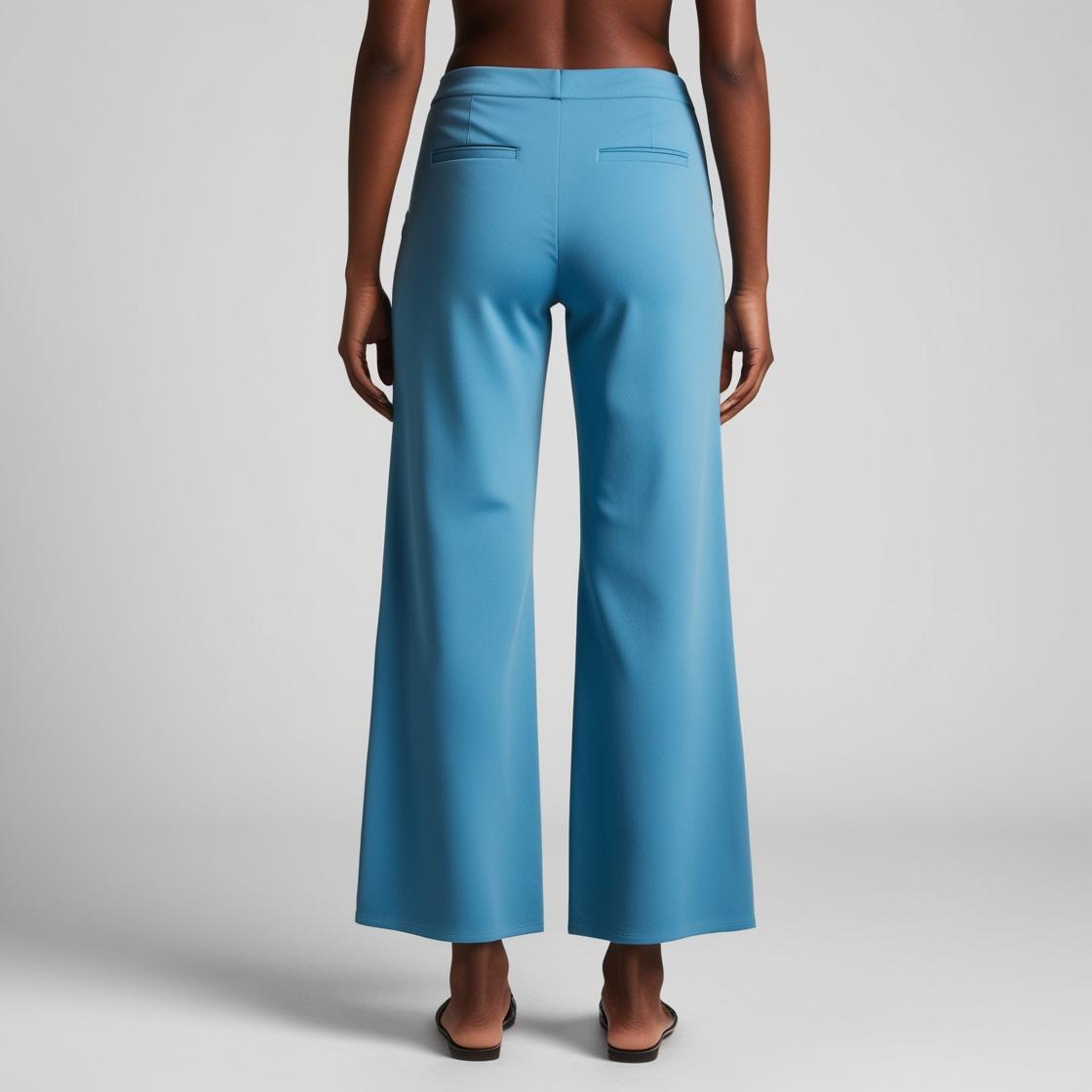 BarelyStylish Women's Palazzos – Blue Sky Effortless Comfort & Chic Style