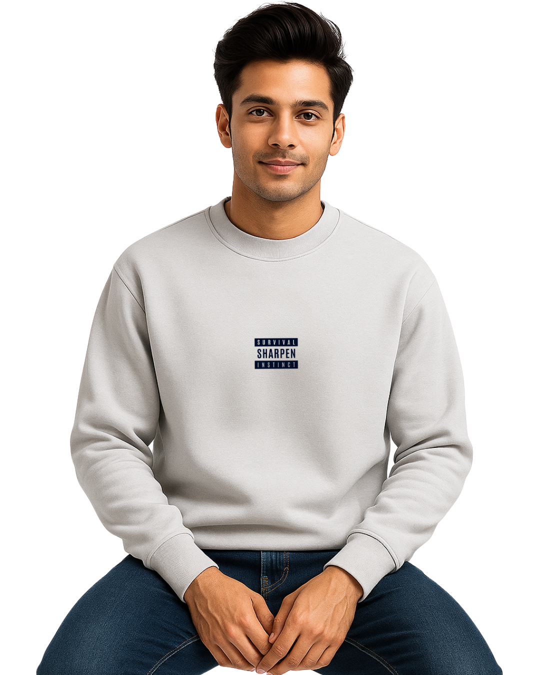 Premium Fleece Cotton Sweatshirt for Men | Race Against Time