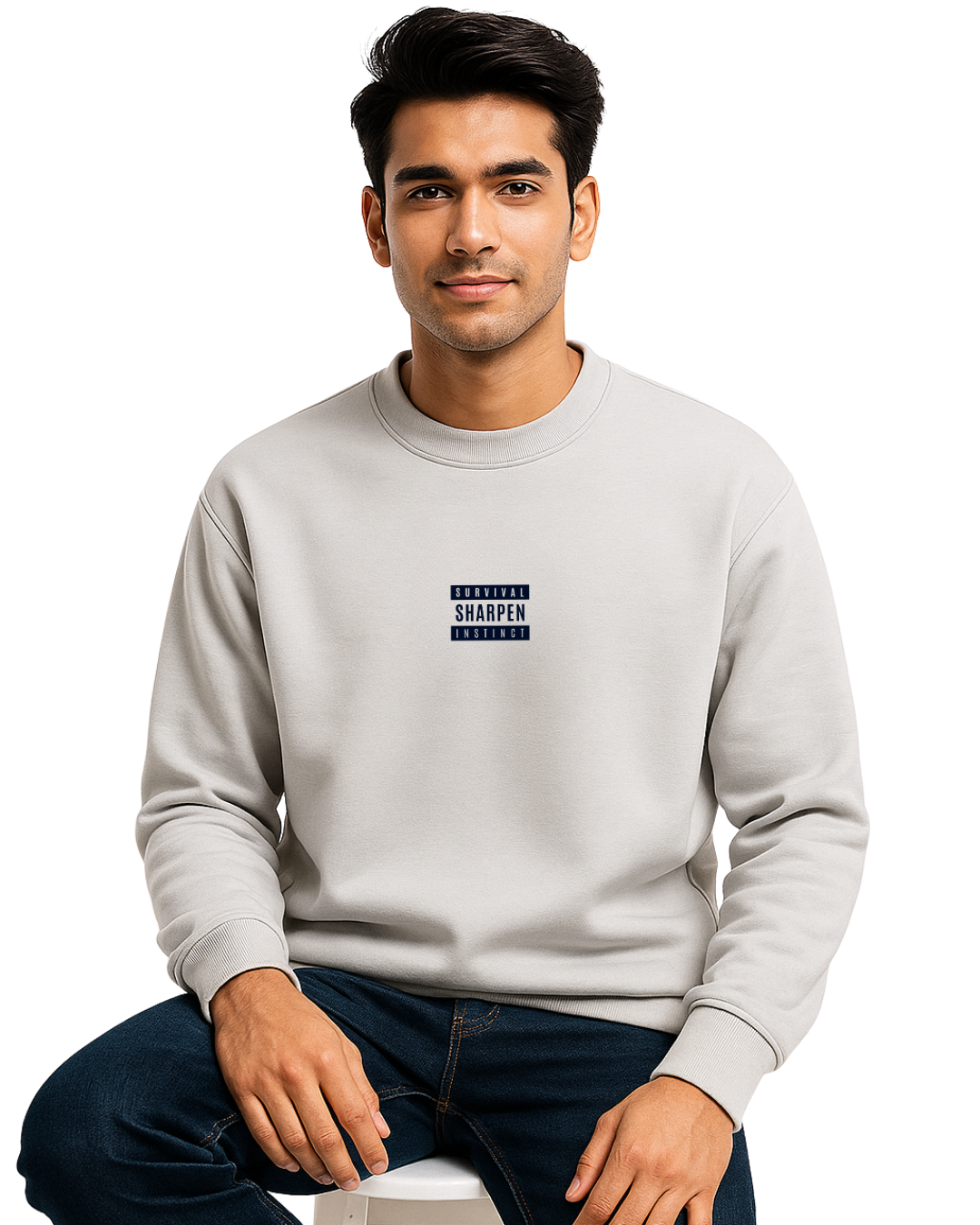 Premium Fleece Cotton Sweatshirt for Men | Race Against Time