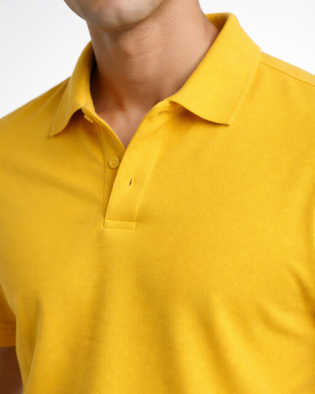 BarelyStylish Premium Yellow Cotton Polo
