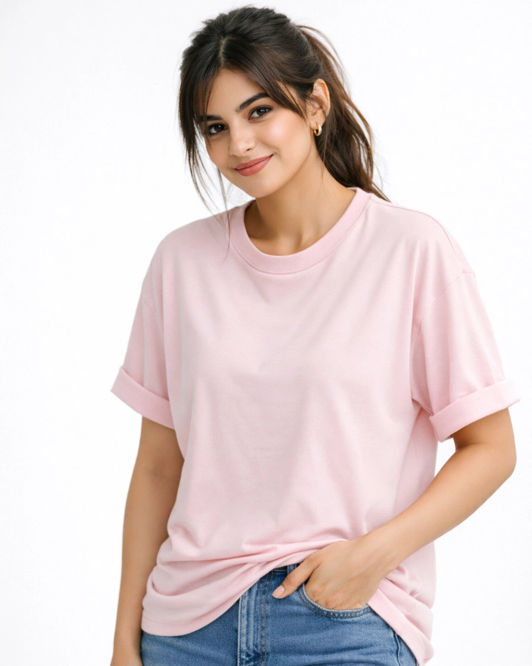 Oversized Fit | Premium Cotton Crewneck Tees