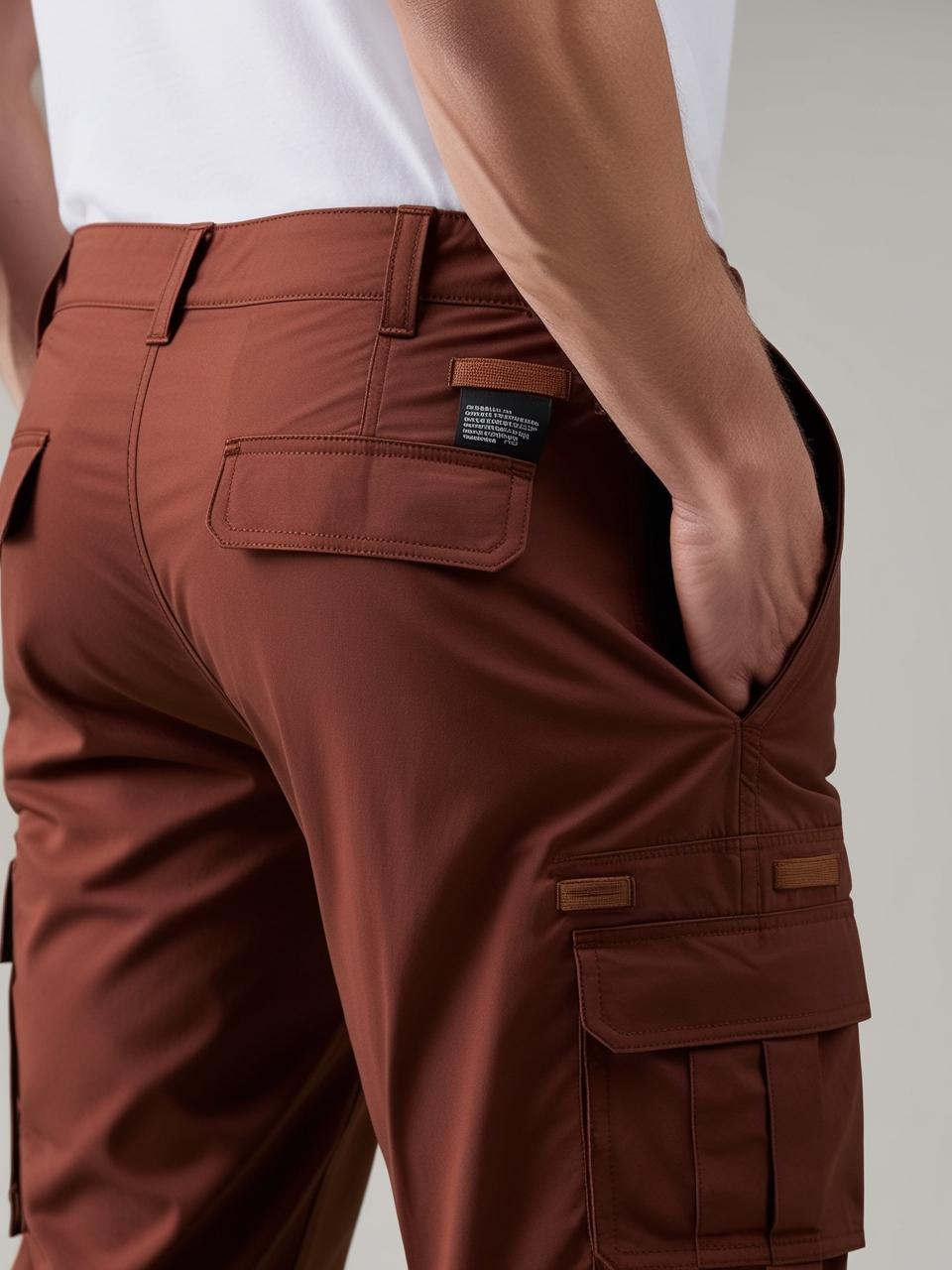 Men’s Utility Cargo Pants – Rusty Brown Versatile, Durable, and On-Trend