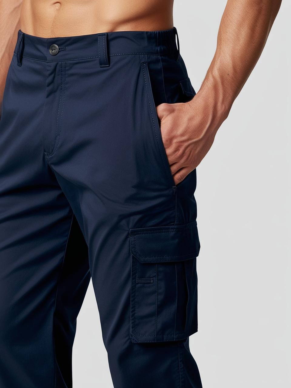 Men’s Utility Cargo Pants – Navy Blue Versatile, Durable, and On-Trend