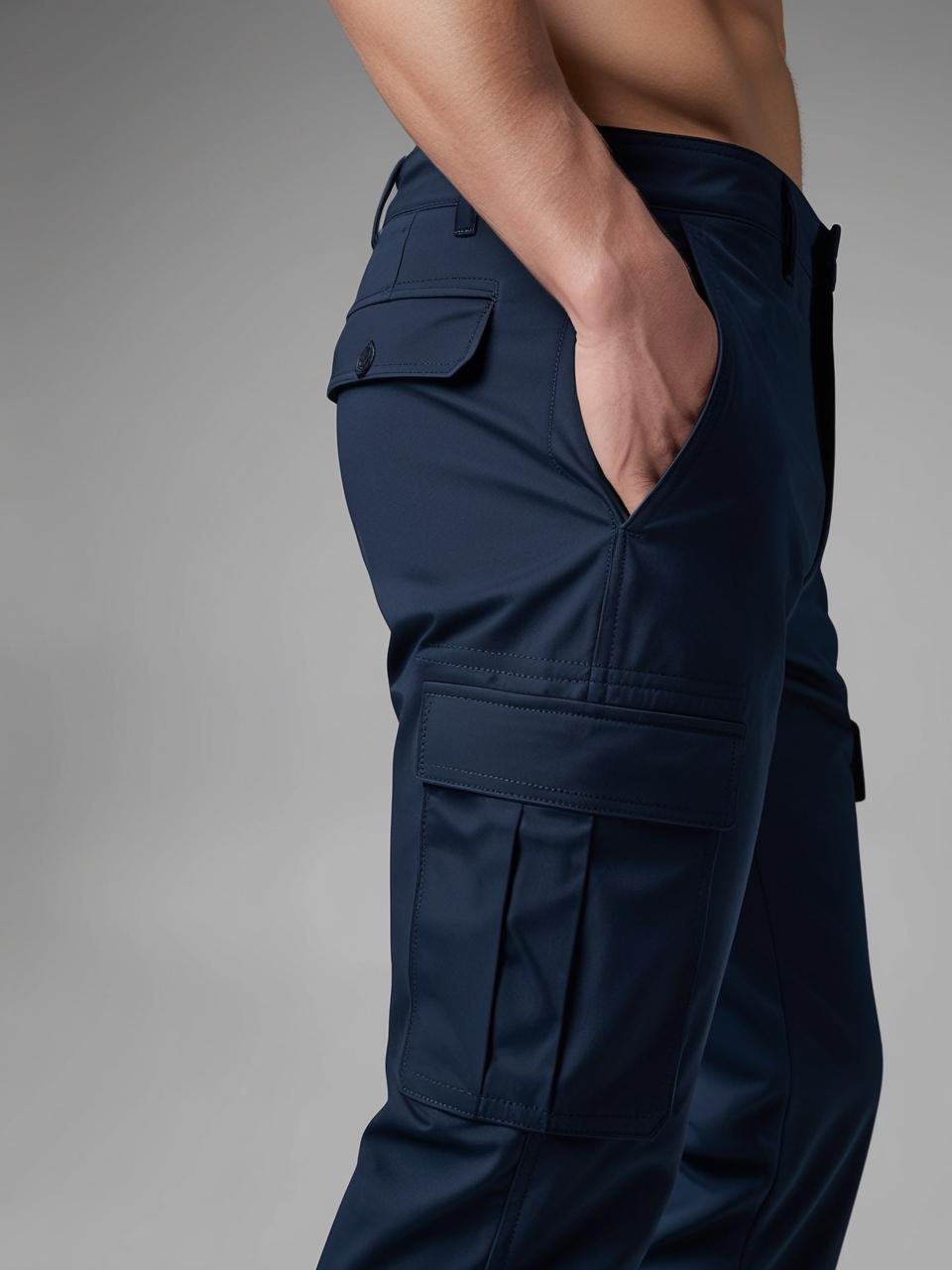 Men’s Utility Cargo Pants – Navy Blue Versatile, Durable, and On-Trend