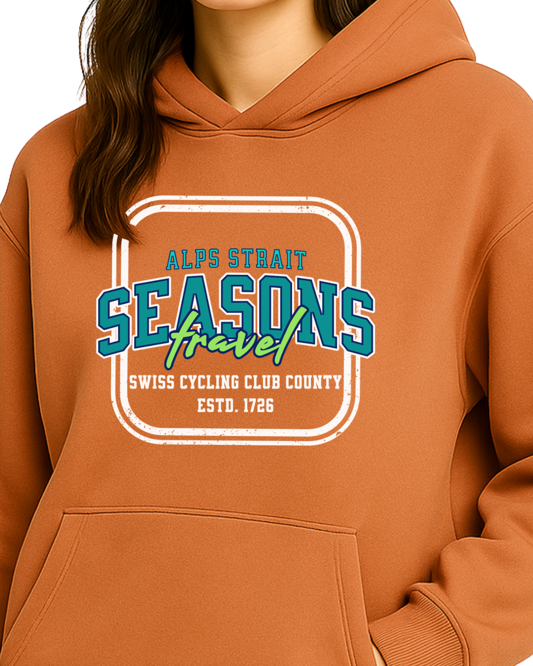 Light Orange Hoodie for Women