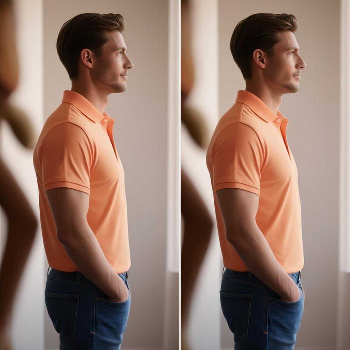 Light Orange Color Polo T-Shirt for Men – Smart Casual by BarelyStylish