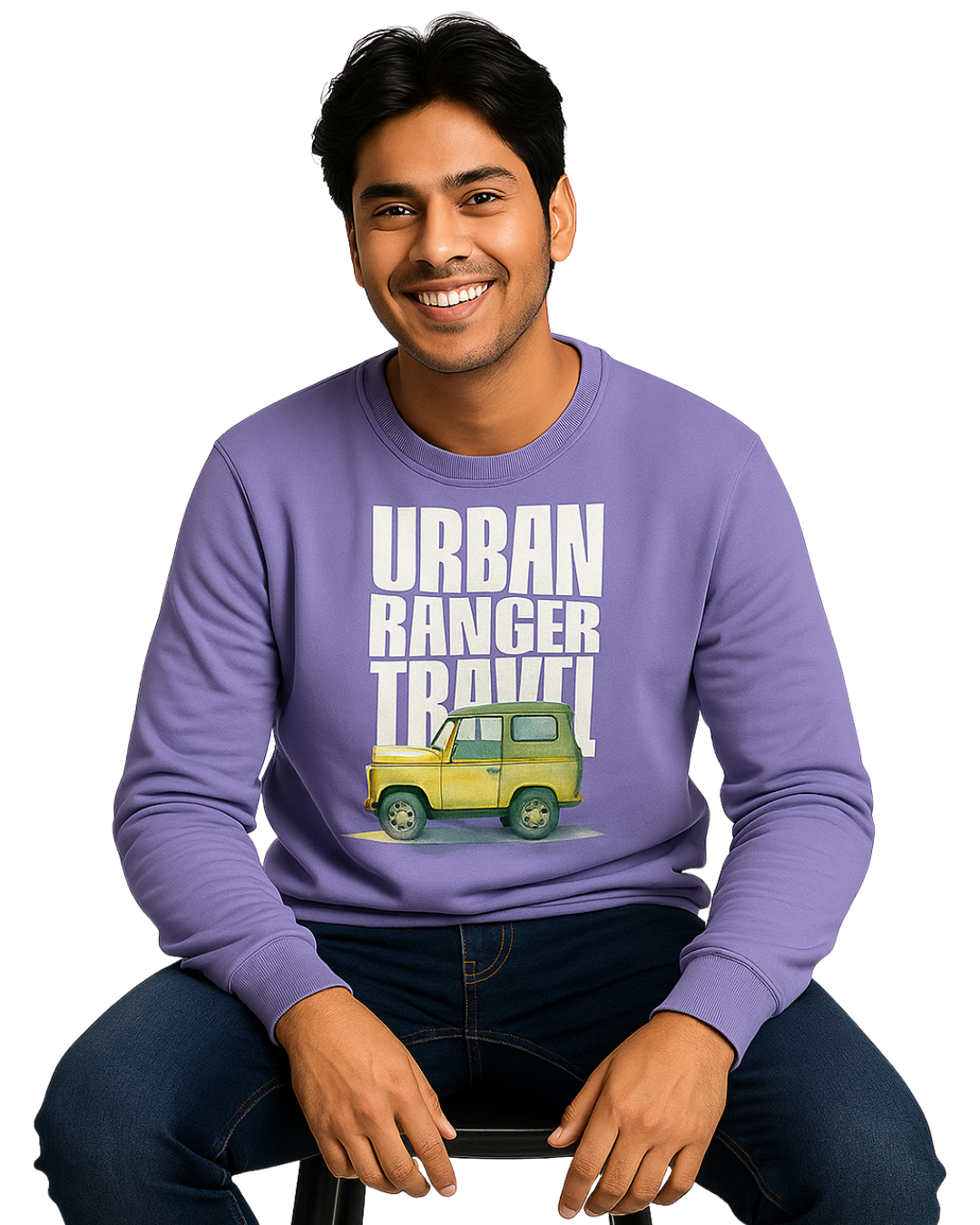 Men’s Purple Sweatshirt – Urban Traveler