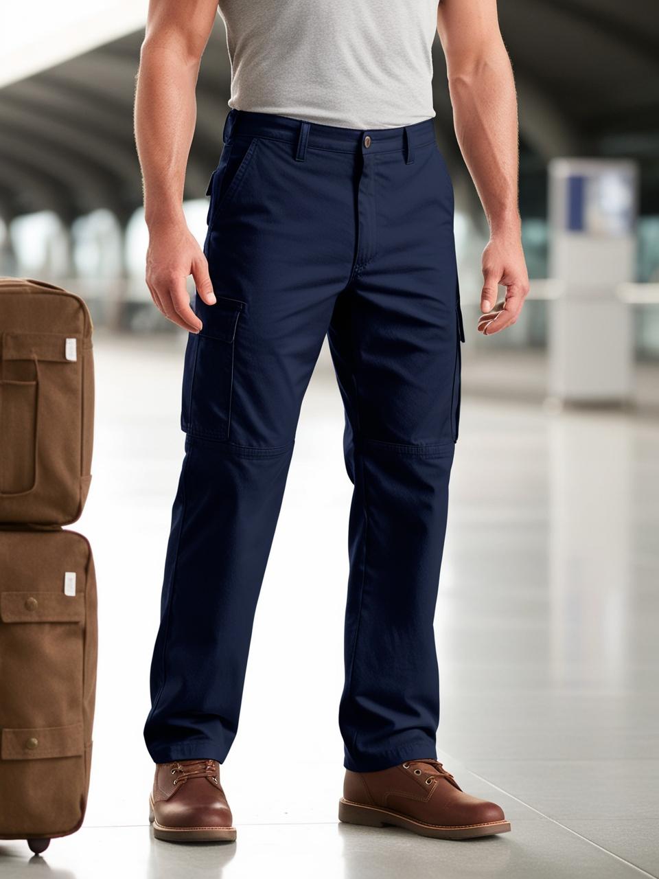 Men’s Utility Cargo Pants – Navy Blue Versatile, Durable, and On-Trend