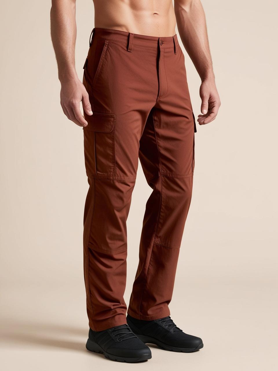 Men’s Utility Cargo Pants – Rusty Brown Versatile, Durable, and On-Trend