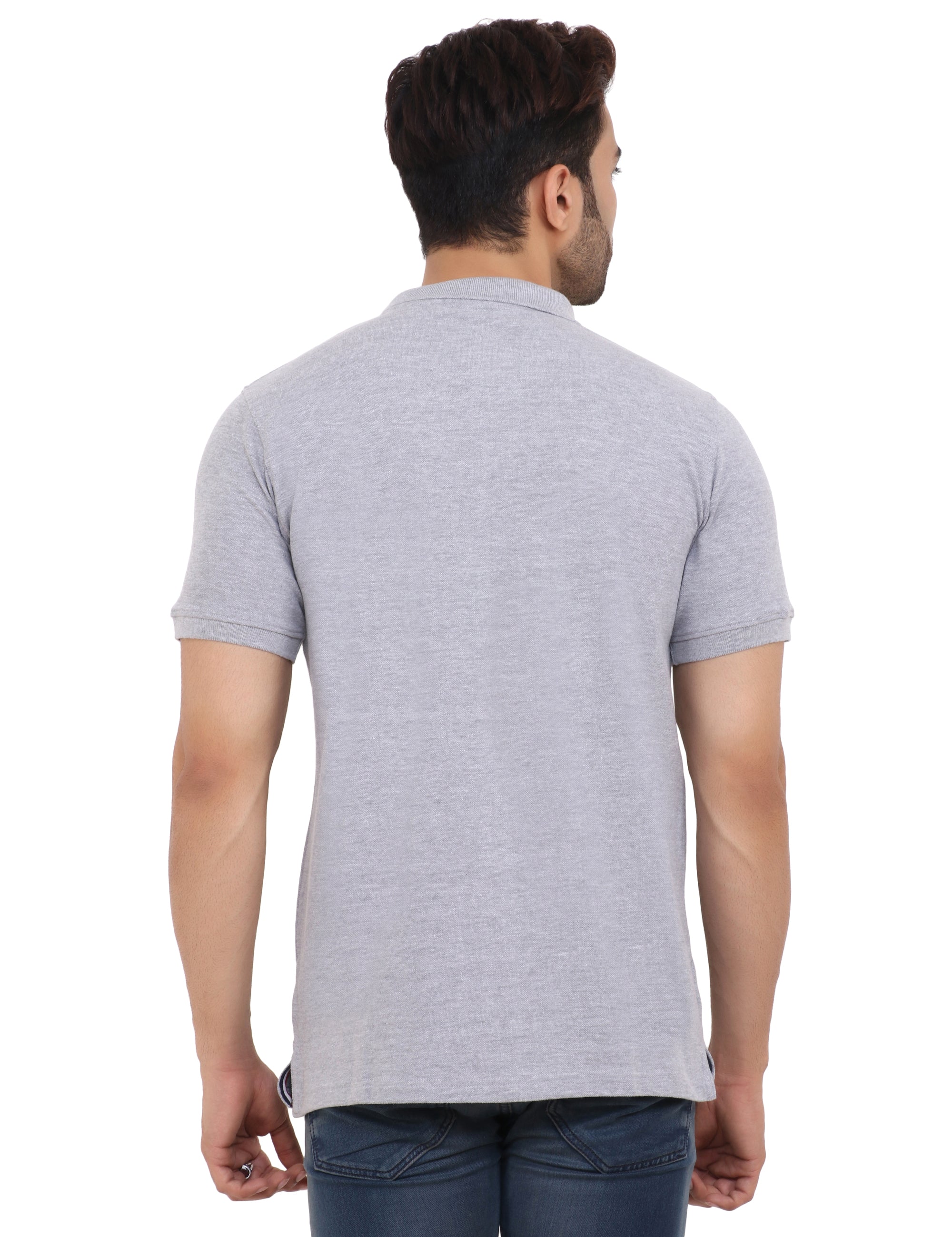 Back Profile Cotton TShirt Grey for Men