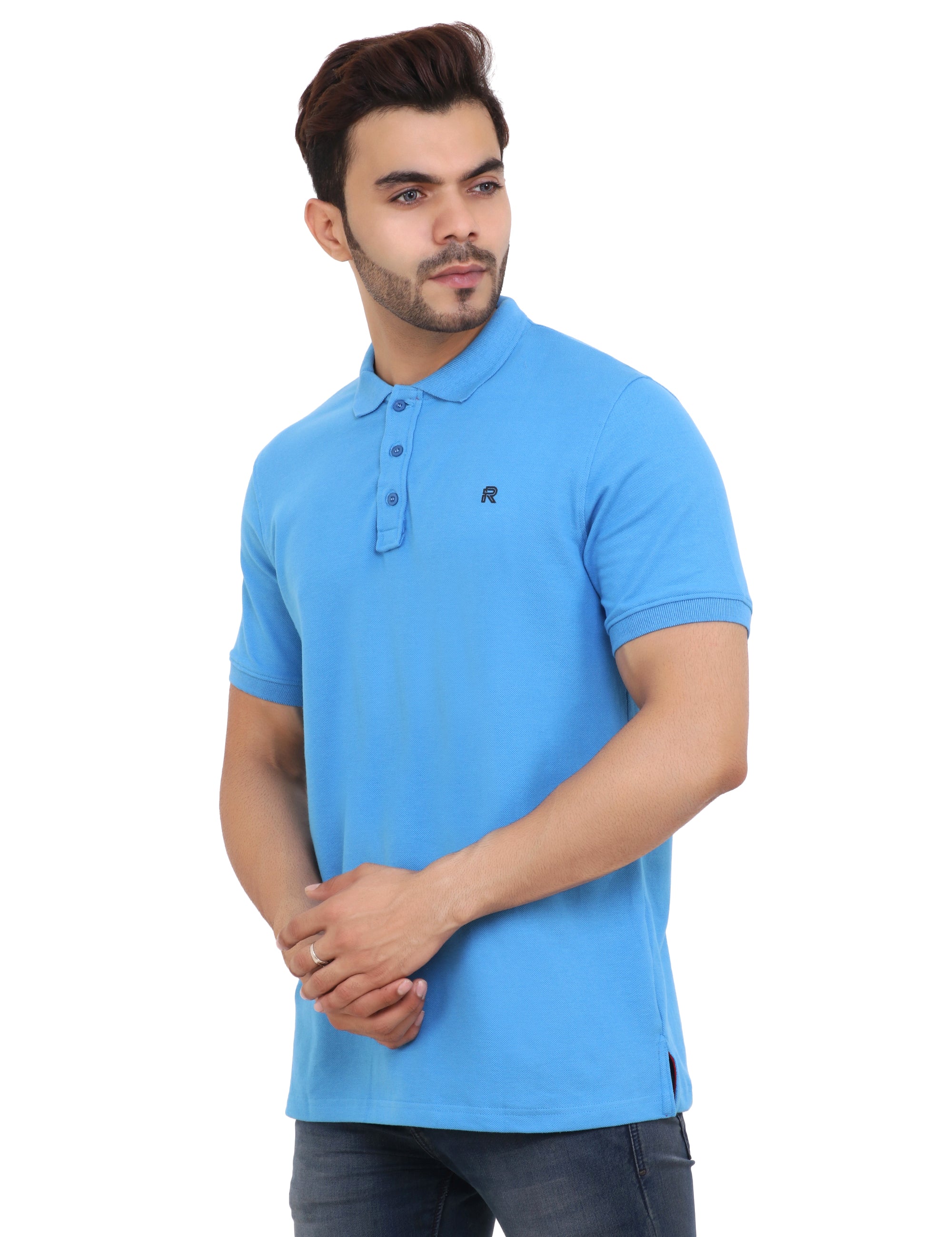 Bestselling Men's SkyBlue Cotton TShirt