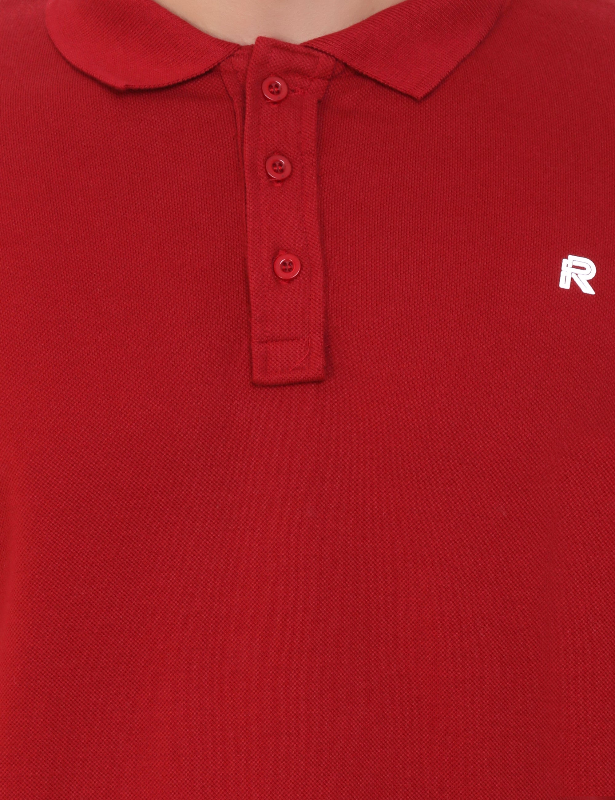 Maroon Cotton Blend TShirt Closeup