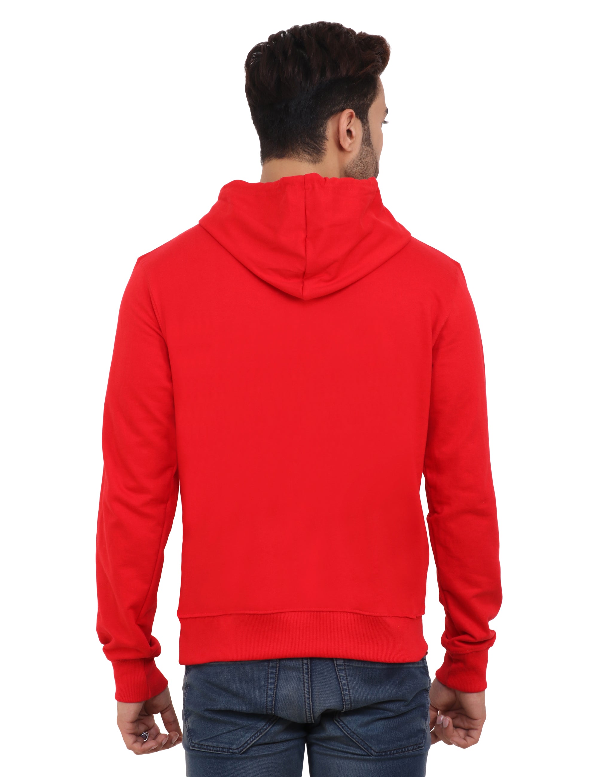 Back Profile Red Hoodie for Men