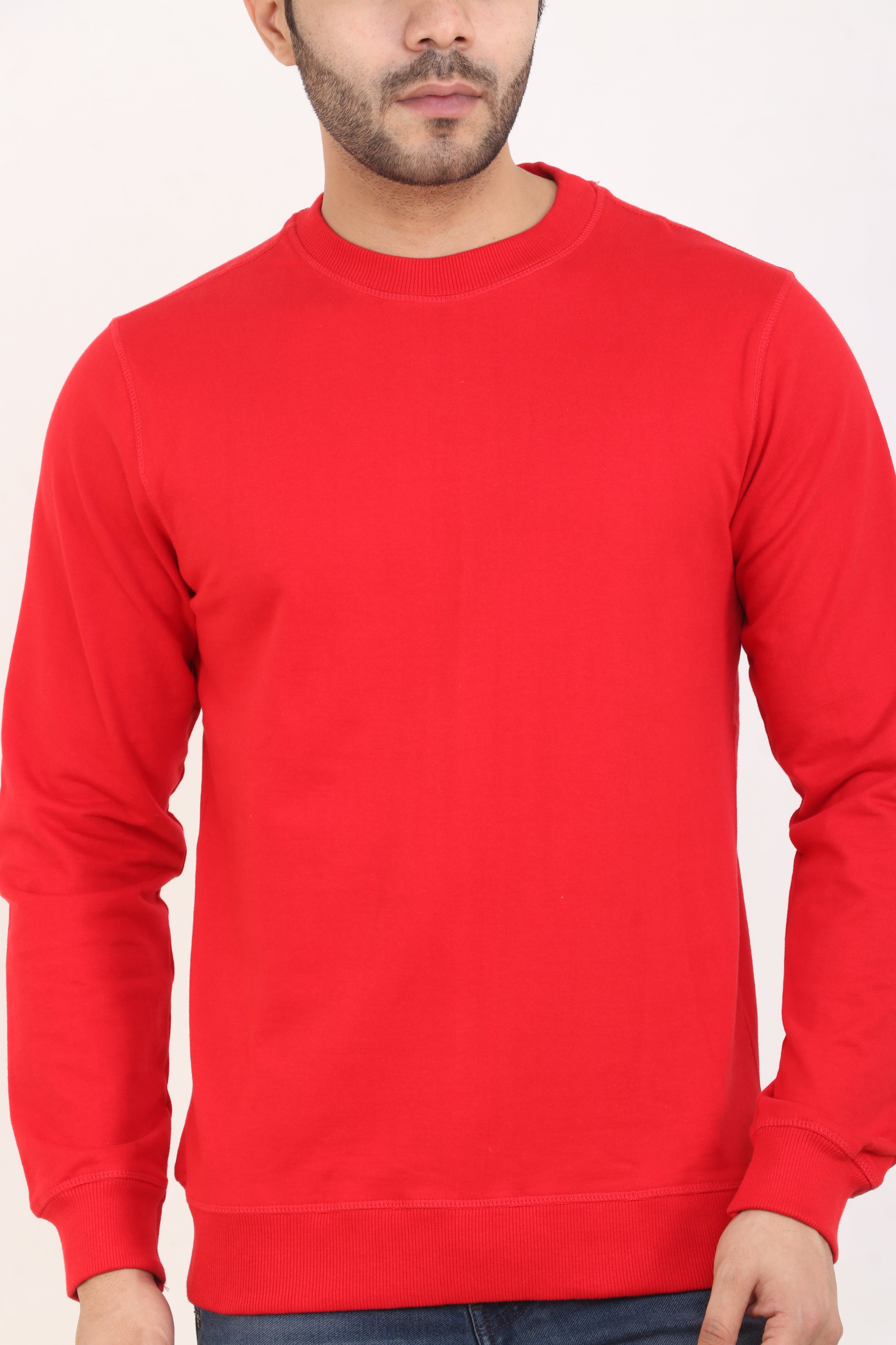 Closeup Red Sweatshirt for Men
