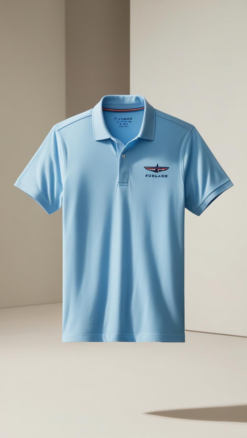 Beach Sky Color Polo T-Shirt from BarelyStylish