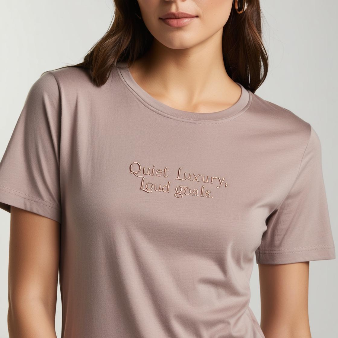 Best Everyday Cotton T-Shirts for Women – BarelyStylish, Ash Mauve, Lightweight & Fashionable