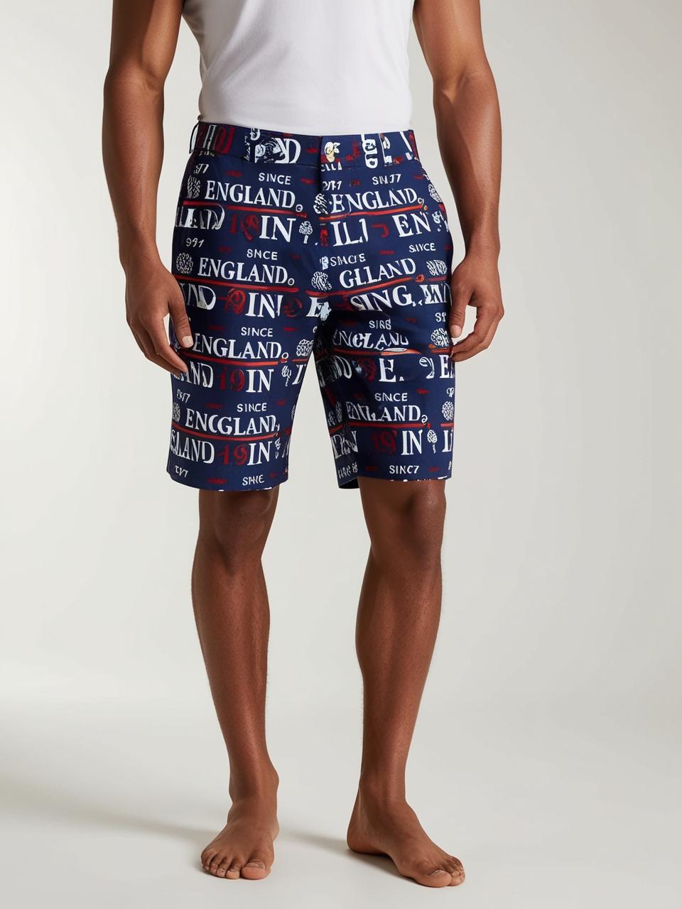 Men’s Twill Shorts – Print Pattern Lightweight, Breathable, and Stylish