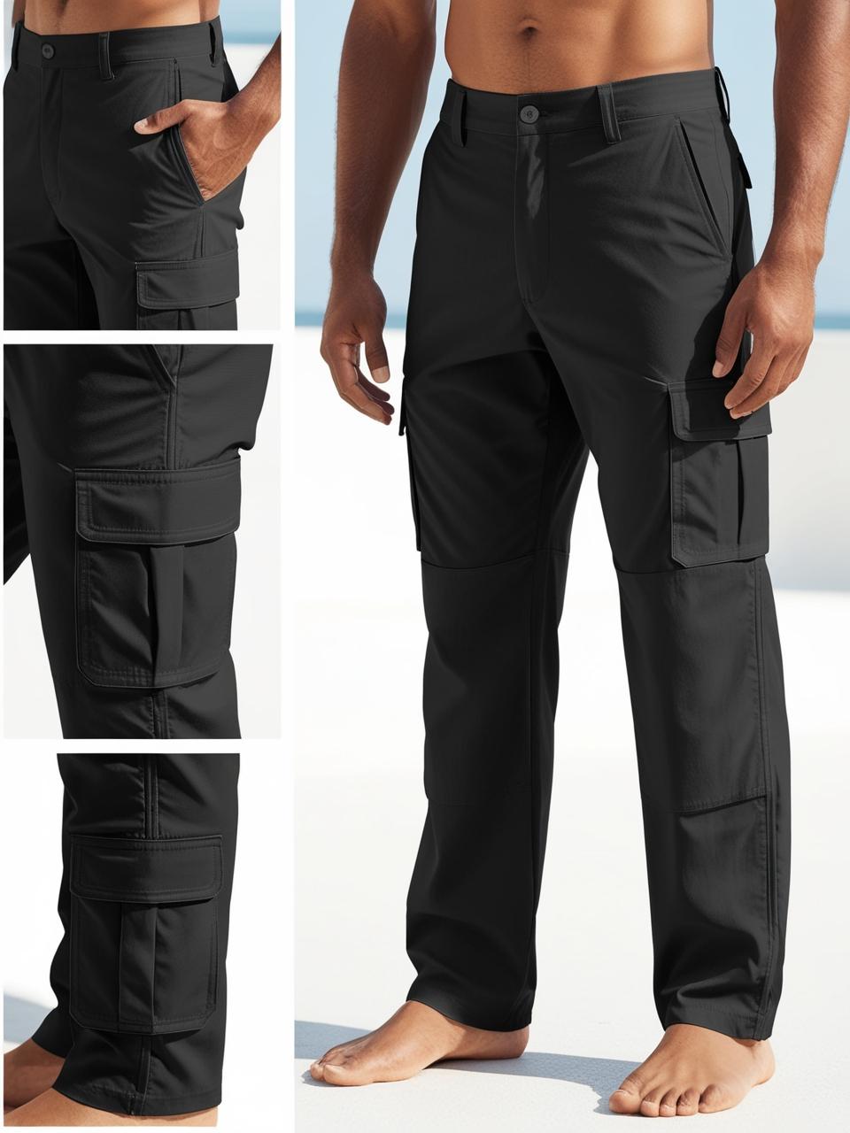 Men’s Utility Cargo Pants – Black Versatile, Durable, and On-Trend