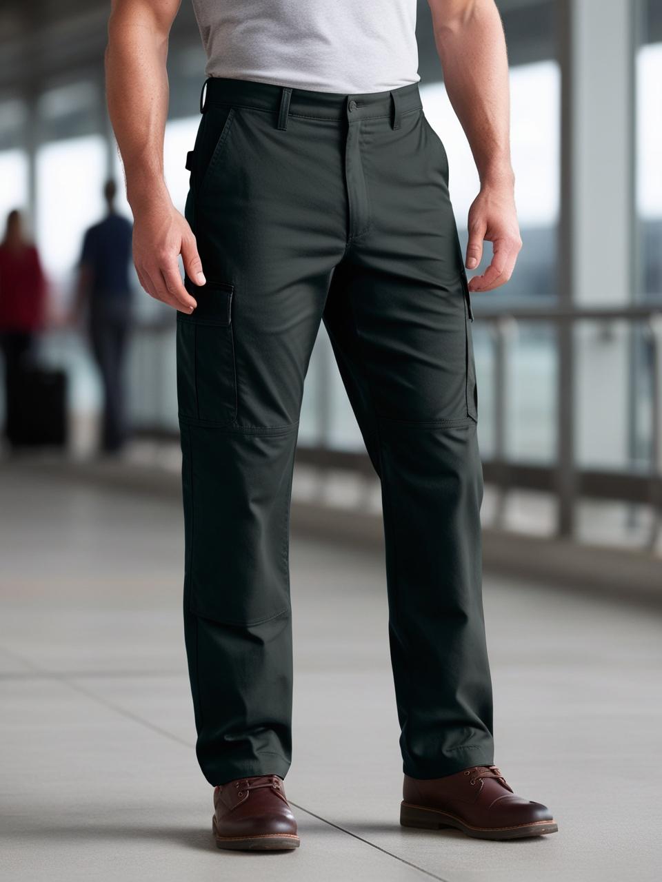 Men’s Utility Cargo Pants – Dark Green Versatile, Durable, and On-Trend