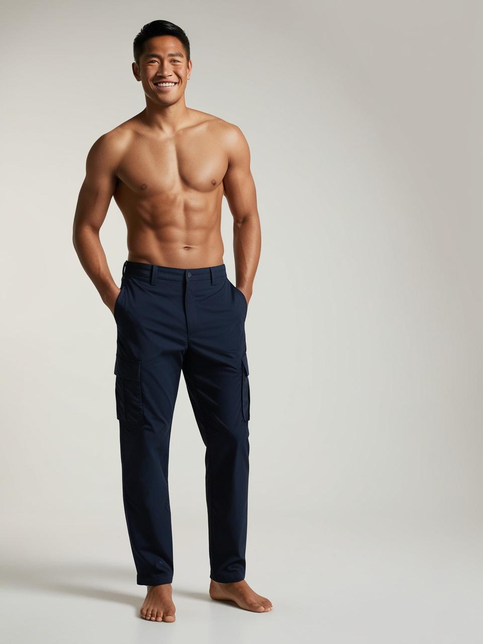 Men’s Utility Cargo Pants – Navy Blue Versatile, Durable, and On-Trend