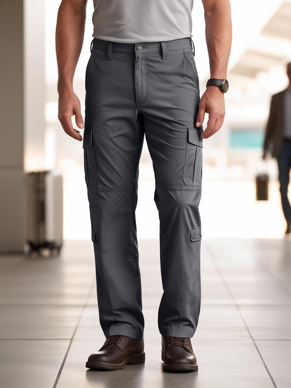 Men’s Utility Cargo Pants – Steel Grey Versatile, Durable, and On-Trend