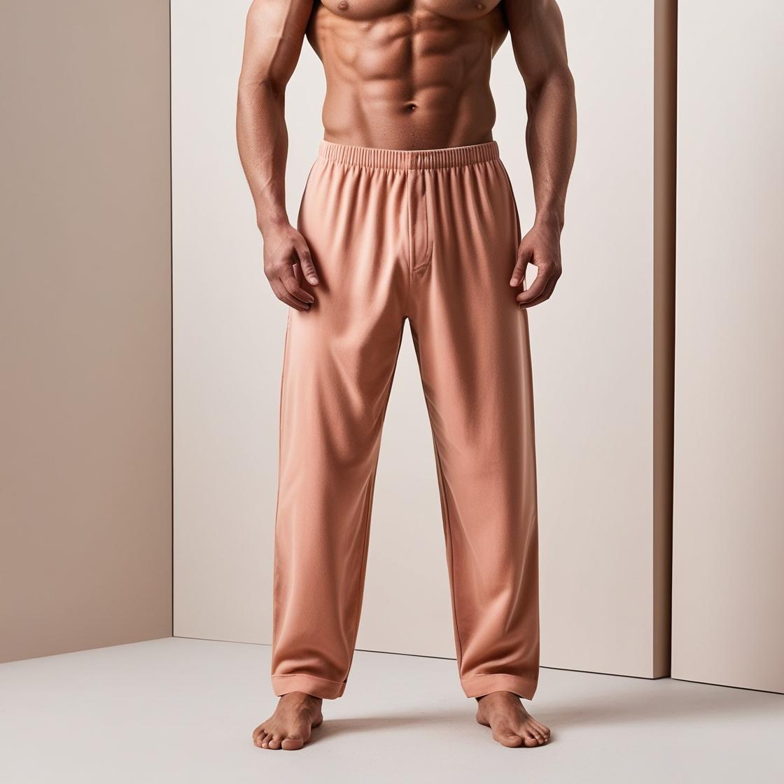 Peach Color Cotton Lower for Men