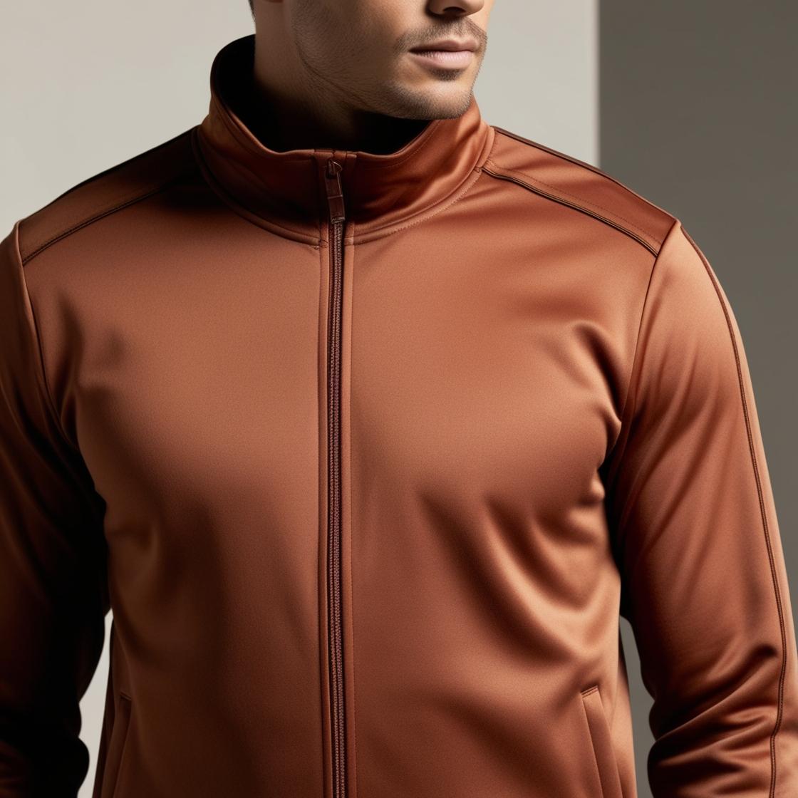 BarelyStylish Men’s Tracksuit | Rusty Brown | Premium Soft Fabric for All-Day Wear