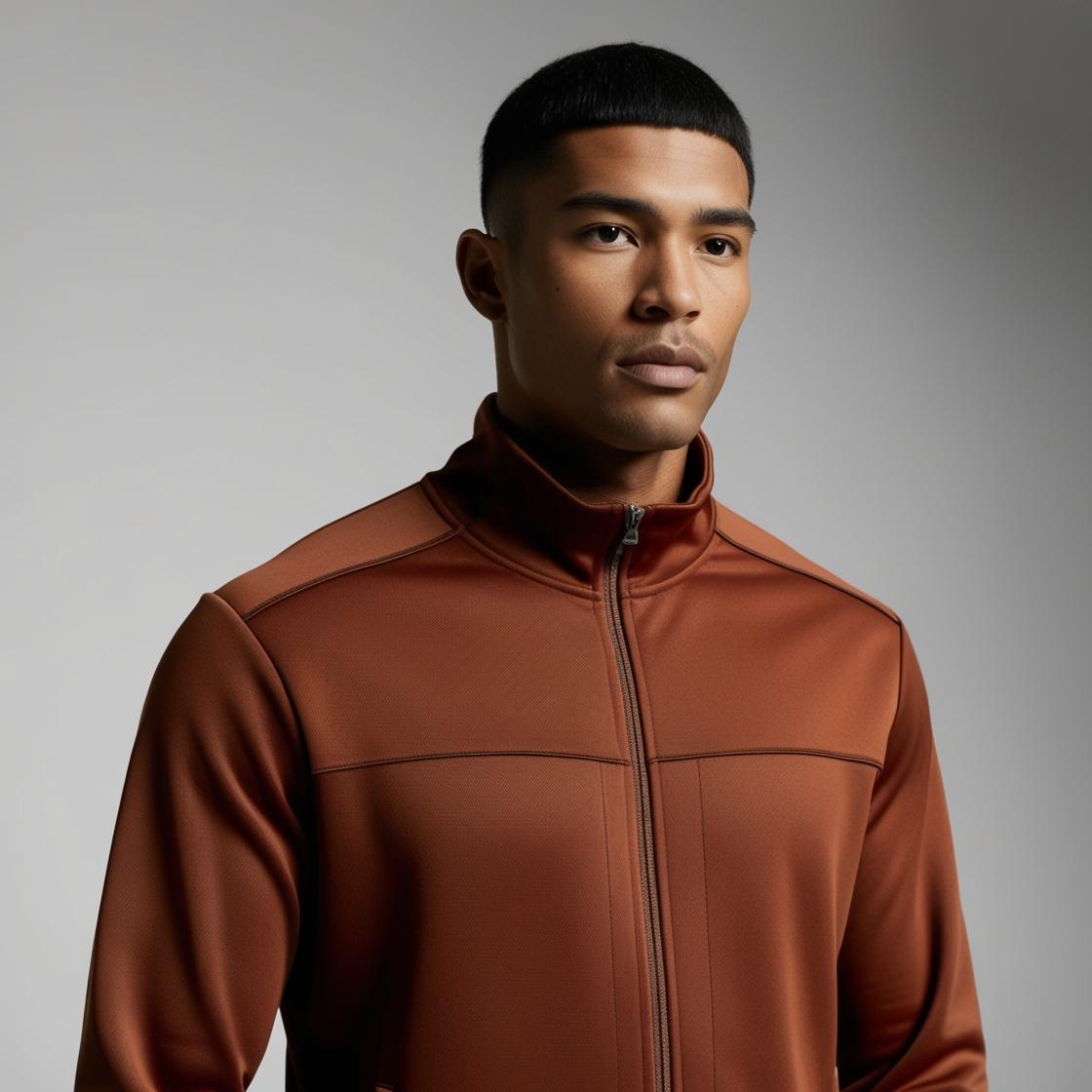BarelyStylish Men’s Tracksuit | Rusty Brown | Premium Soft Fabric for All-Day Wear