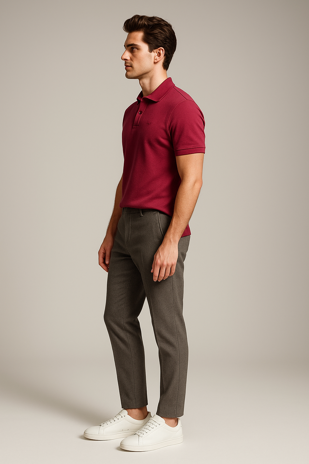 Premium Maroon Polo T-Shirt for Men | Soft Cotton | Smart Casual Wear – BarelyStylish