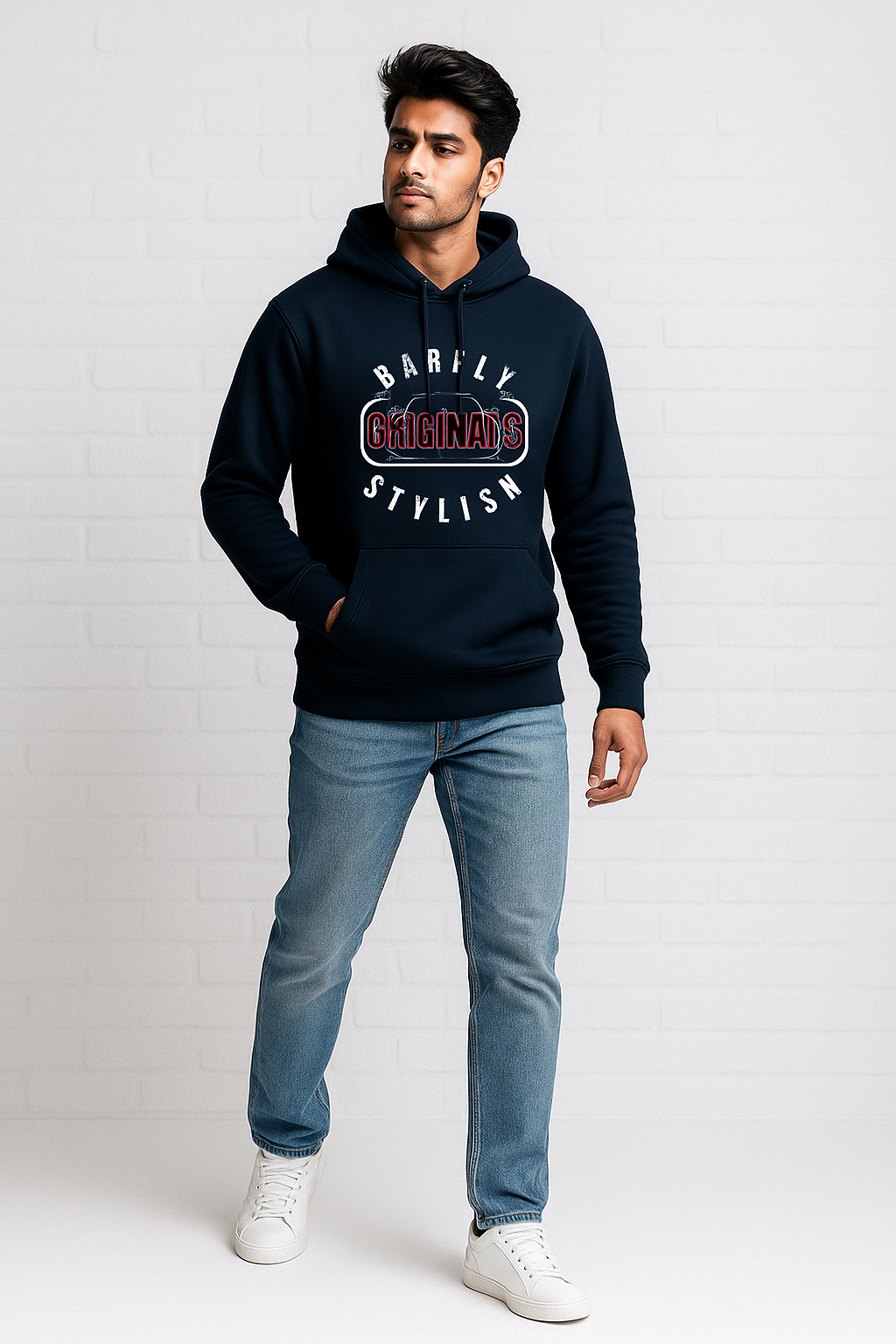 BarelyStylish Originals Hoodie - Blue