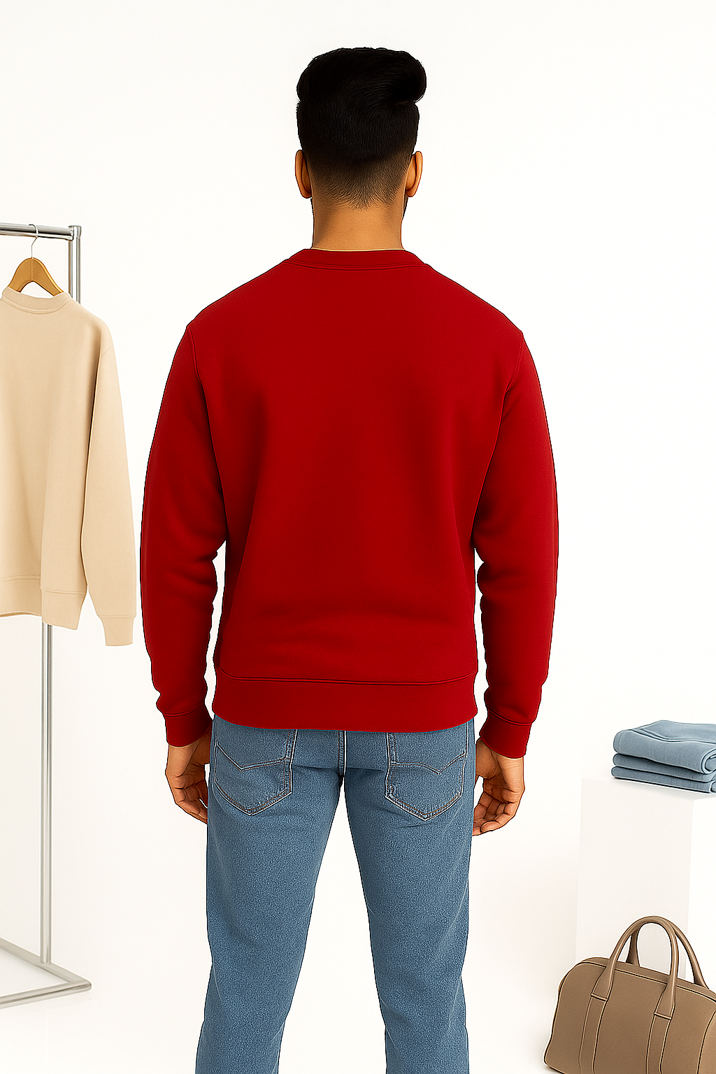 Crimson Raw Power Sweatshirt